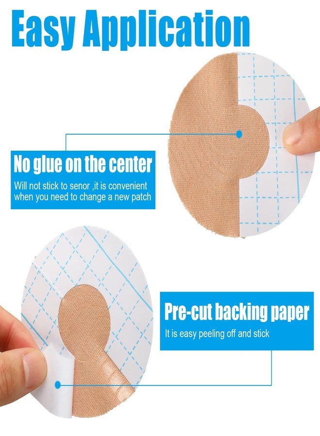 Sosation 80 Pcs Adhesive Patch Sensor Covers, Cgm Continuous Glucose Monitor Protection Diabetic Supplies Freestyle Waterproof Sweatproof Adhesive Patch Protection Diabetic Supplies for Skin - Image 4